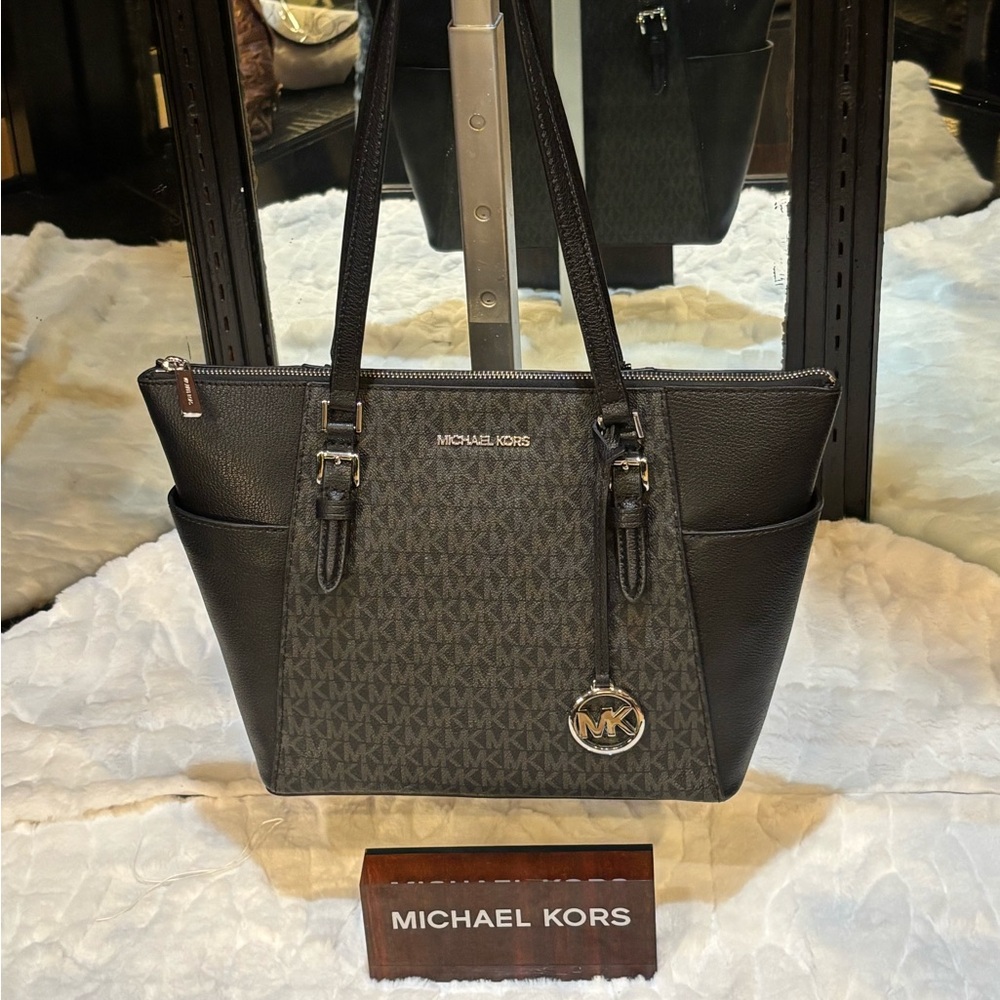 Michael Kors Black Signature Tote Bag